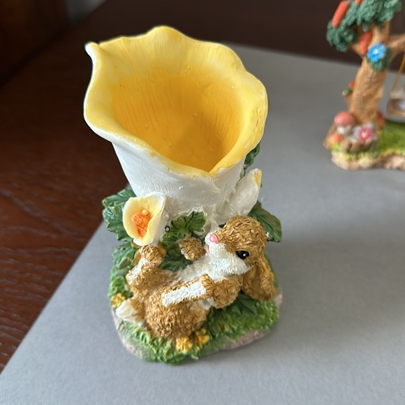 Vintage Resin Bunny Rabbit Figurines - Picture 4 of 10